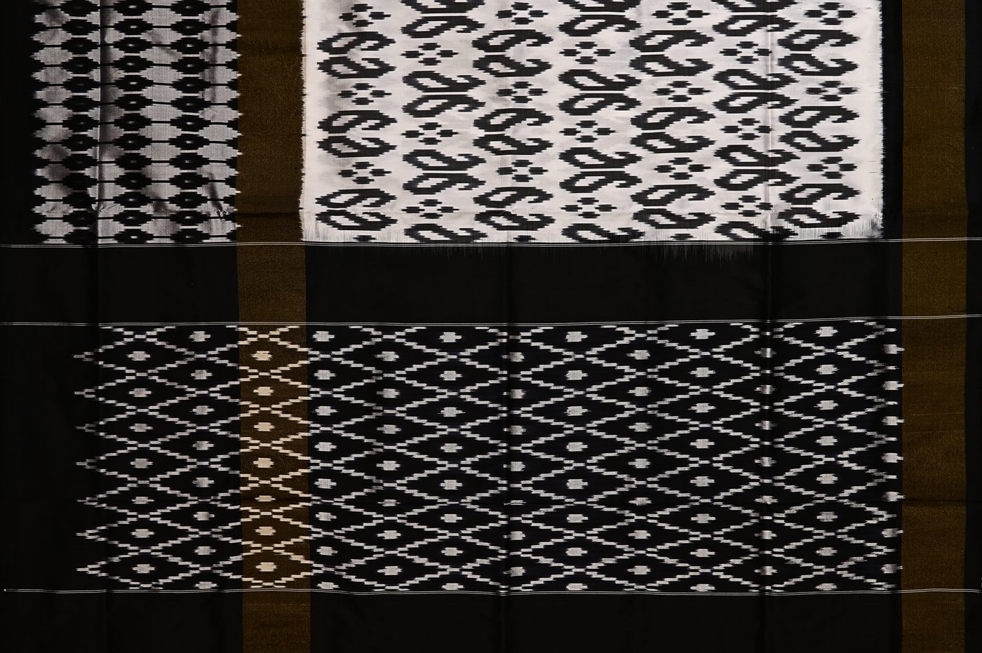 Pochampally Ikat № 02 — Pochampally Ikat saree from the Trisha Silks archive
